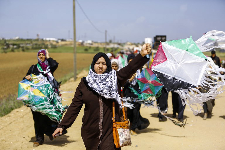 جشن فلسطینیان پس از اعلام آتش‌بس