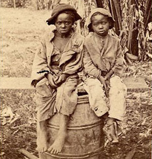 کودکان برده افریقایی در امریکا