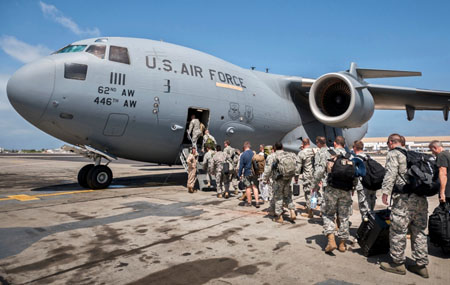 نیروهای نظامی امریکایی برای کمک به مریضان ایبولا به لیبریا فرستاده شد.