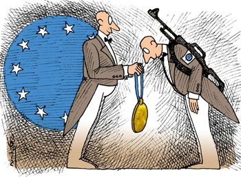 کارتون جایزه نوبل