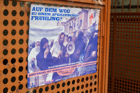 شرکت نماینده حزب همبستگی در برنامه‌های ضد جنگ در آلمان