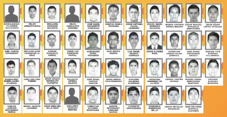 ۴۳ محصل کشته‌شده مکزیکی