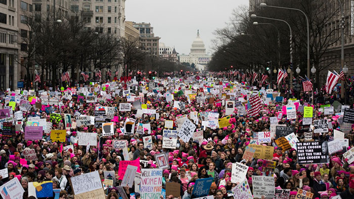 تظاهرات میلیونی علیه دونالد ترامپ در سرتاسر امریکا