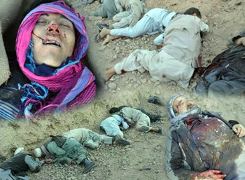 Victims of Ghor massacre by brutal Taliban