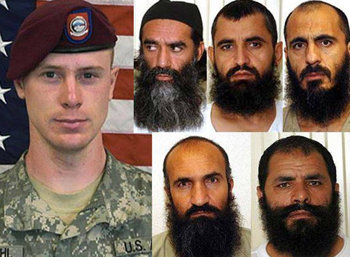 قصابان طالبی با سرباز امریکایی