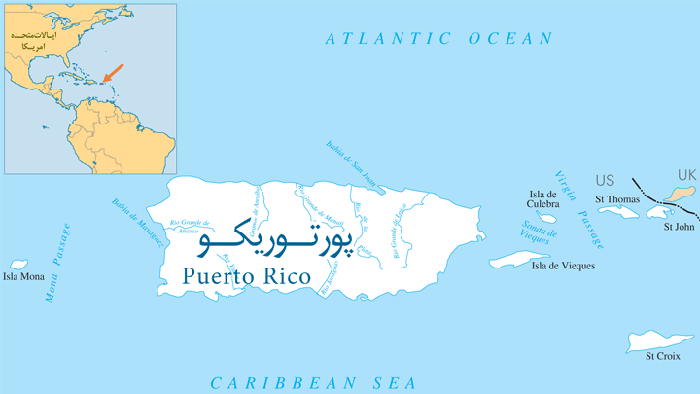 نقشه پورتو ریکو