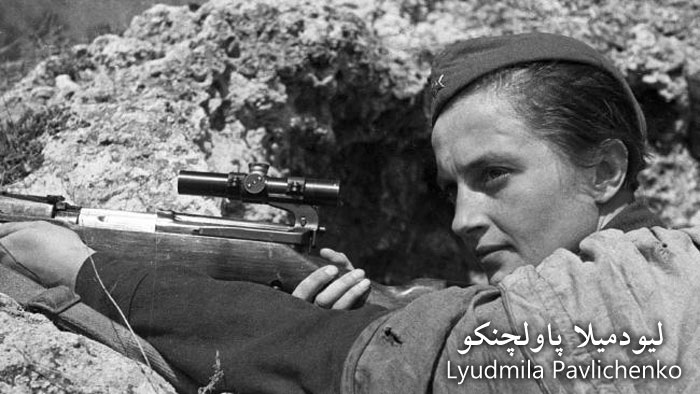 لیودمیلا پاولچنکو از نامدارترین تیراندازان زن شوروی