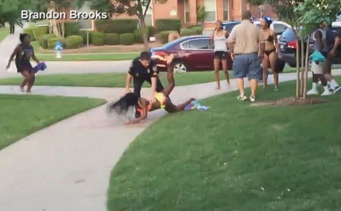 American police mistreatment in Texas