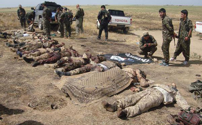 isis troops killed by rojava fighters
