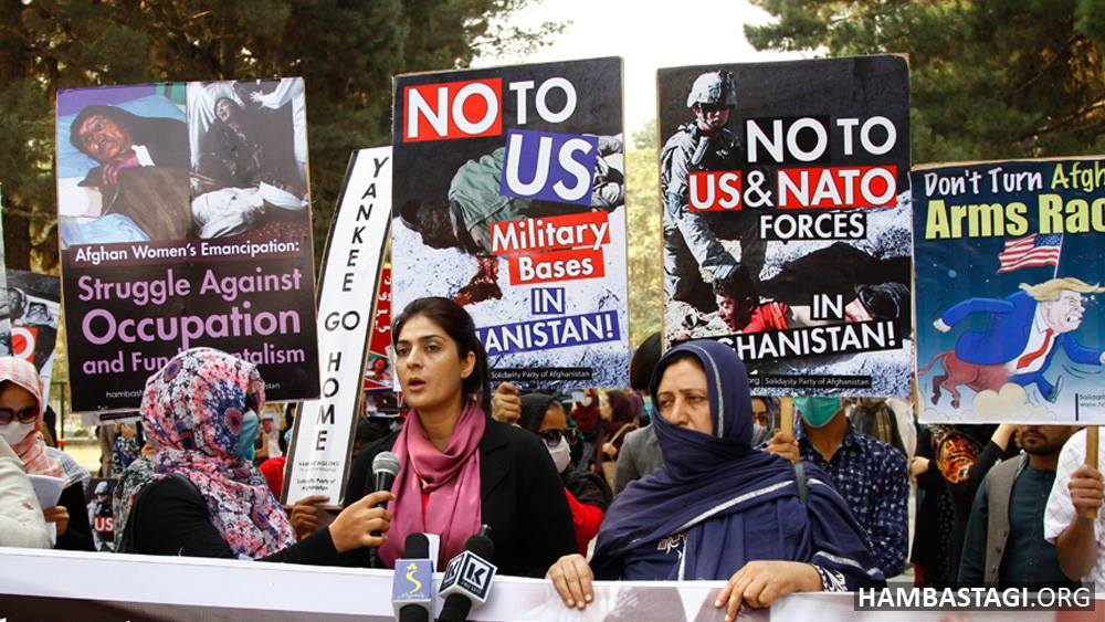 ‘Leave our country’: Protesters in Afghanistan gather to decry ‘US, NATO occupation’