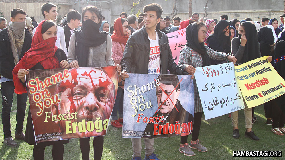تحصن «حزب همبستگی افغانستان» در تقبیح تجاوز وحشیانه دولت فاشیستی ترکیه بر روژاوا