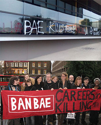 اعتراض‌ها علیه شرکت (BAE Systems) 