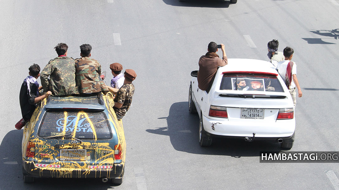 تصاویری از نمایشات لمپنانه شورای‌نظاری در جاده‌های کابل