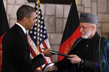 کرزی در حال فروش افغانستان به اوباما