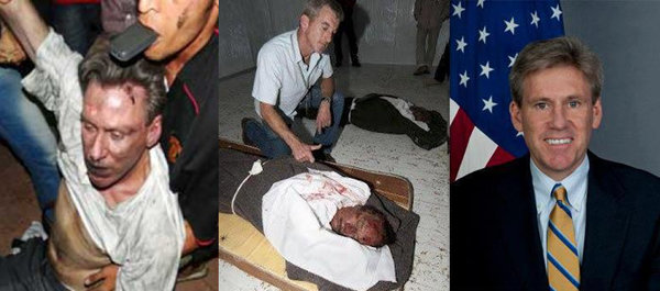 لیبیا، قذافی و سفیر امریکا